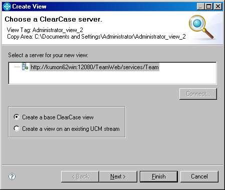 ClearCase (remote) server to use