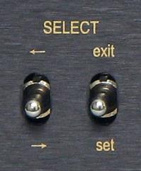 Please note: click means to press and release the switch & these are NOT the Wide-Narrow switches. - Click the switch down to enter the Setting mode.