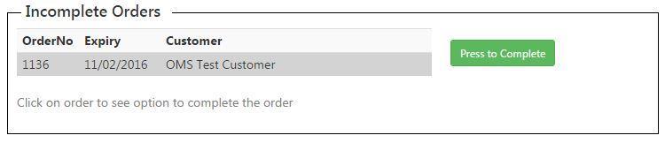 selecting the My Orders option from the OMS main menu. As a new reseller you will not see any orders. 4.1.