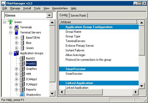 Application Groups Terminal Server Groups were renamed Application Groups in ThinManager 3.2. ThinManager3.