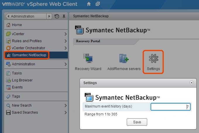 Troubleshooting Reducing the load time for the NetBackup plug-in for vsphere Web Client 75 Reducing the load time for the NetBackup plug-in for vsphere Web Client If the NetBackup plug-in for vsphere