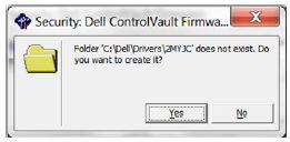 4 Click Ok to unzip the driver files in the default location of