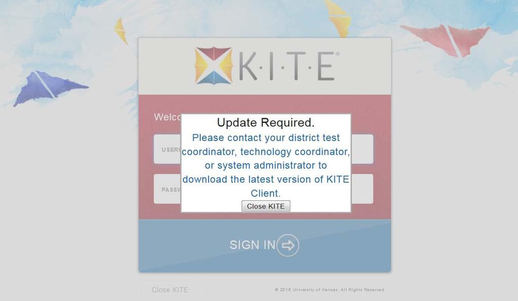 11 Accessing KITE Client Software For more information about using the KITE Client software, refer to the Educator s Guide to KITE Client Software.