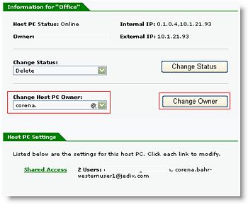 Change owners of a Shared PC To change the owner of a shared PC 1.