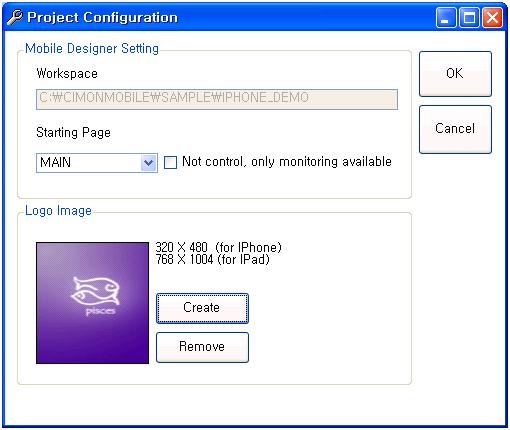Project 21 - Workspace It is used to determine project route folder and project file downloading to mobile client.