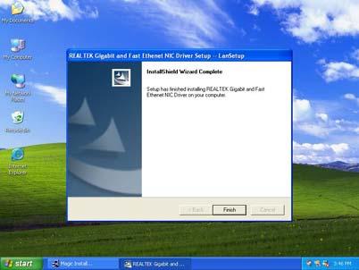 Click NEXT, install REALTEK LAN and Fast Ethernet NIC Driver 3.