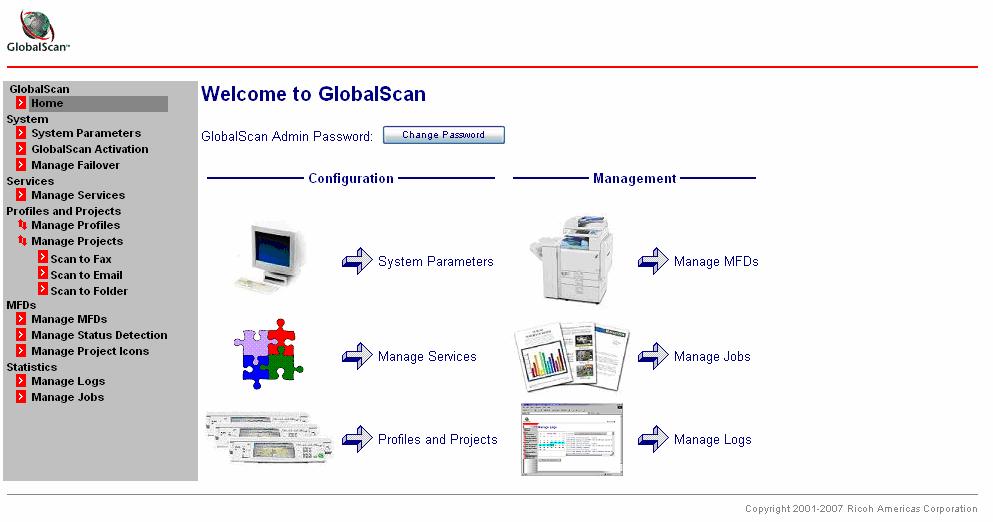 GlobalScan v3.1 must be installed with the latest OCR plug-in and engine (OCR file conversion program). The OCR plug-in must be installed separately for the primary and secondary server.