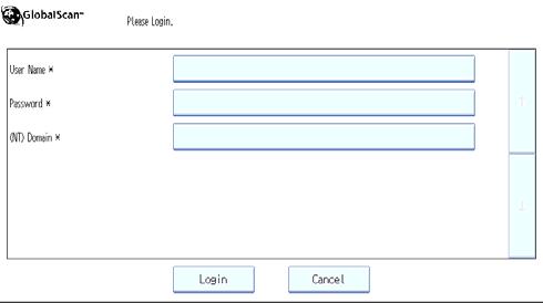 GlobalScan Terms, cont. Login Screen: One project / login required. After successful login, the Services screen (Fig. 2) opens. Fig. 3 Domain field will auto-populate.