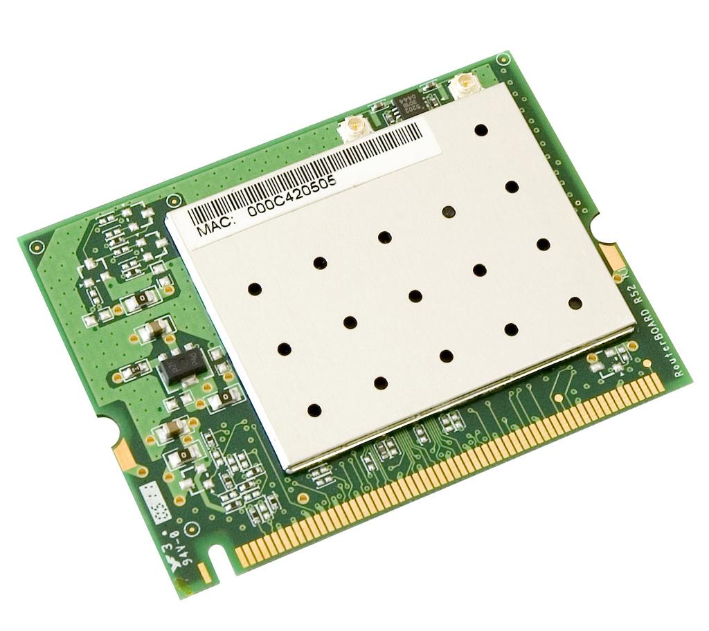 R52 Your universal wireless card. R52 is a 65mW 802.11abg wireless card and uses the reliable Atheros AR5414 chipset.
