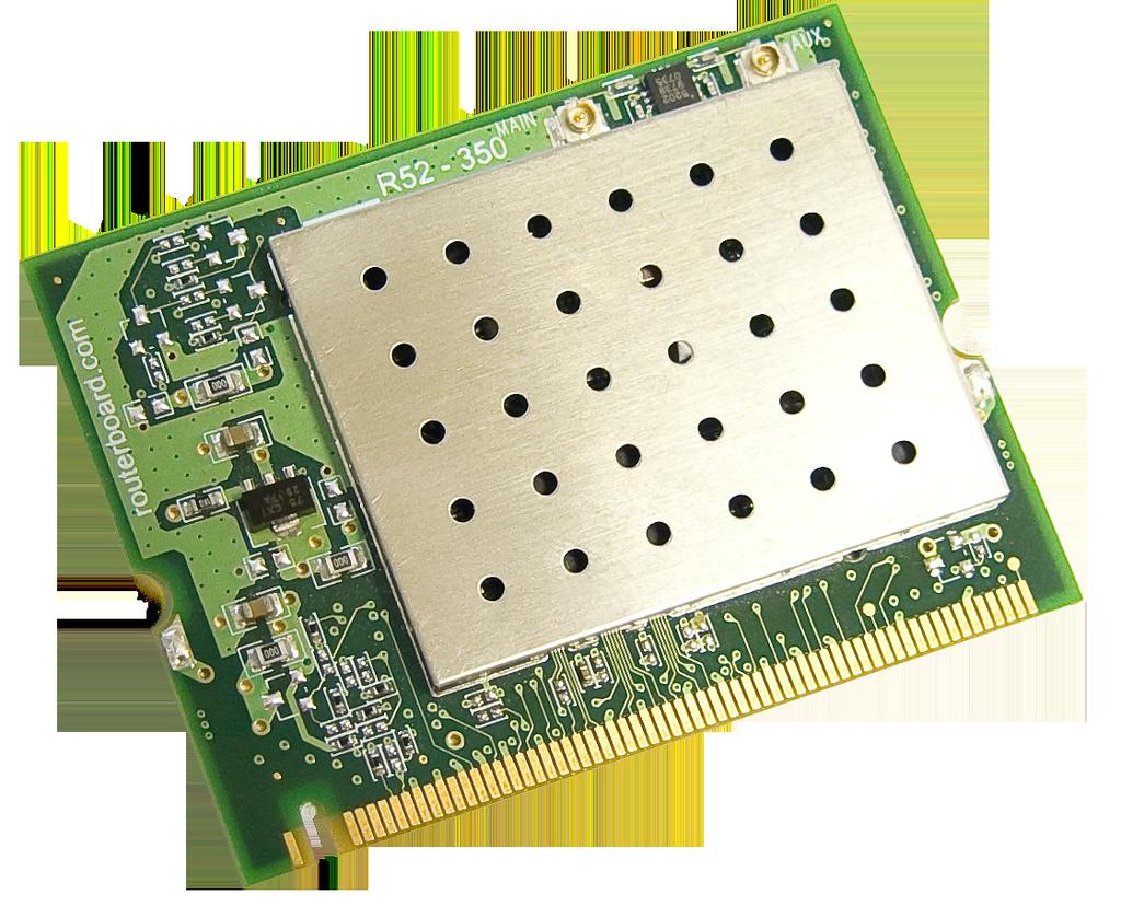 R52H Your universal high power wireless card. R52 is a 350mW 802.11abg wireless card and uses the same reliable Atheros AR5414 chipset as the regular R52.