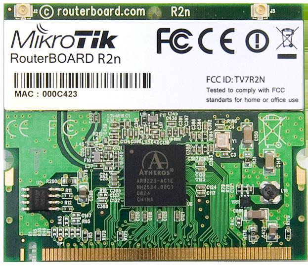 R2N The RouterBOARD R2n network adapter provides leading 802.