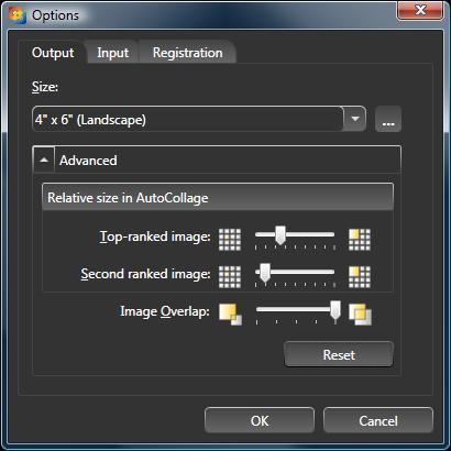 Page 7 of 18 The Advanced Output Options section is located on the AutoCollage Options Output tab. To bring up the Advanced Output Options section: 1.