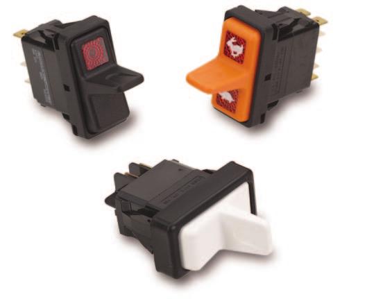 These switches feature removable actuators in a choice of actuator styles and colors, and are available in single or