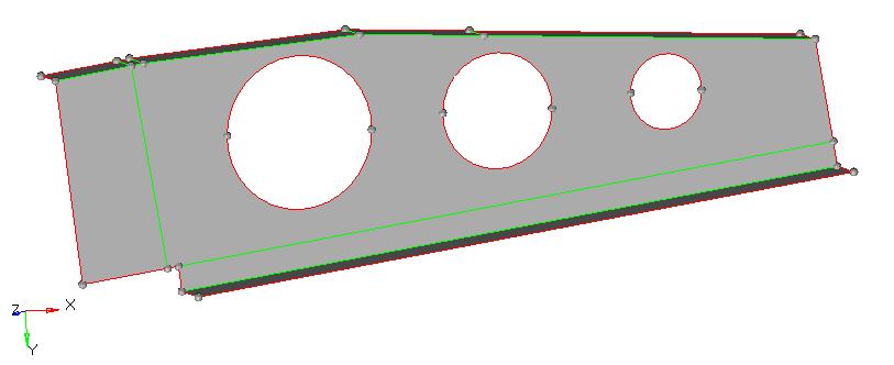 Step 4: Defeature the Midsurface 1. Select Geometry > Defeature > Surface Fillets to enter the Defeature panel. 2. Click on the surfs selector and then click on any surface displayed. 3.
