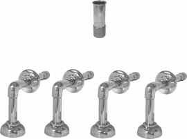 P Flush Pipe Assembly, Units P Specification: Commercial grade flush pipe assembly for use with concealed urinal tank, and four top inlet urinals.
