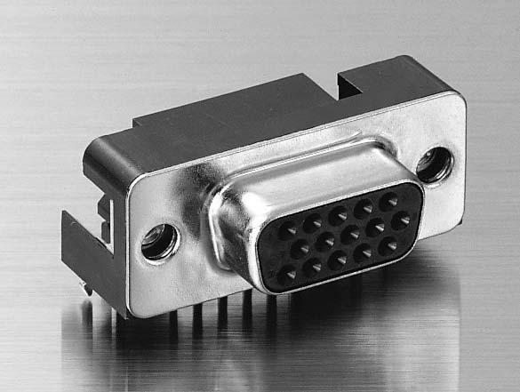 D SUBMINIATURE CONNECTOR K SERIES Specifications Materials Contact Part name Insulator Shell Grounding adapter with spring lock device Model number identification Material and Finish Phosphor bronze,