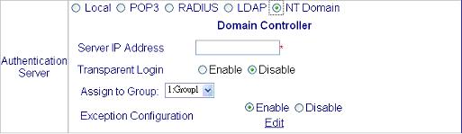 Authentication Methods > LDAP You may configure a primary and a secondary server for LDAP authentication.