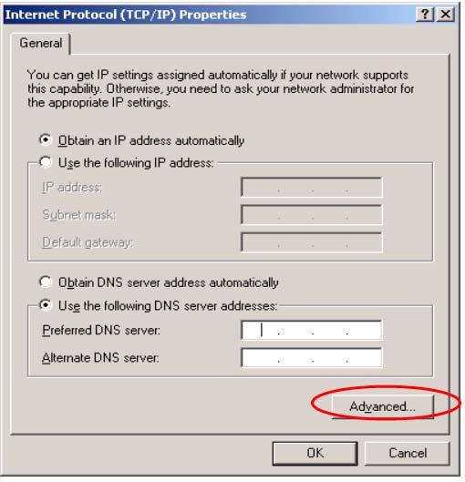 Appendix Windows TCP/IP Setup Check the TCP/IP Setup of Windows 2000 (continued) Using a Static