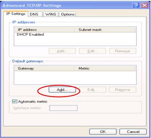 Appendix Windows TCP/IP Setup Check the TCP/IP Setup in Windows XP Click the