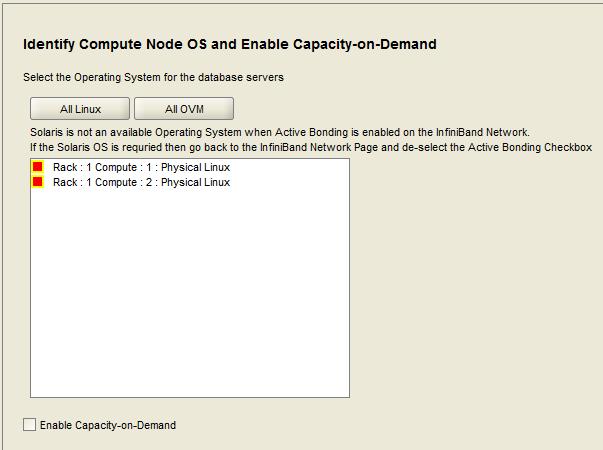 OEDA Configuration Tool Identify Nodes Screen to decide OVM