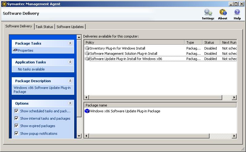 13. Under Policy Update Schedule, Press the Run button on the right side. You should see Policy Update Schedule has Completed at the top of the window when it completes. 14. Switch to the WINXP VM 15.