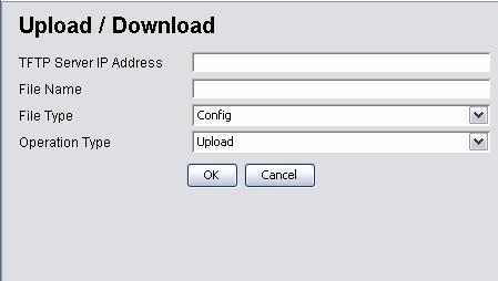 4.3.13 Commnad > Download/Upload The MAP-2105 also provides the download and upload file feature.