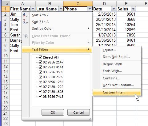 Managing Lists of Data 1 Using Wildcards in Filtering Wildcards can be utilised if not all of the information is known, or a range of data is required. Ther