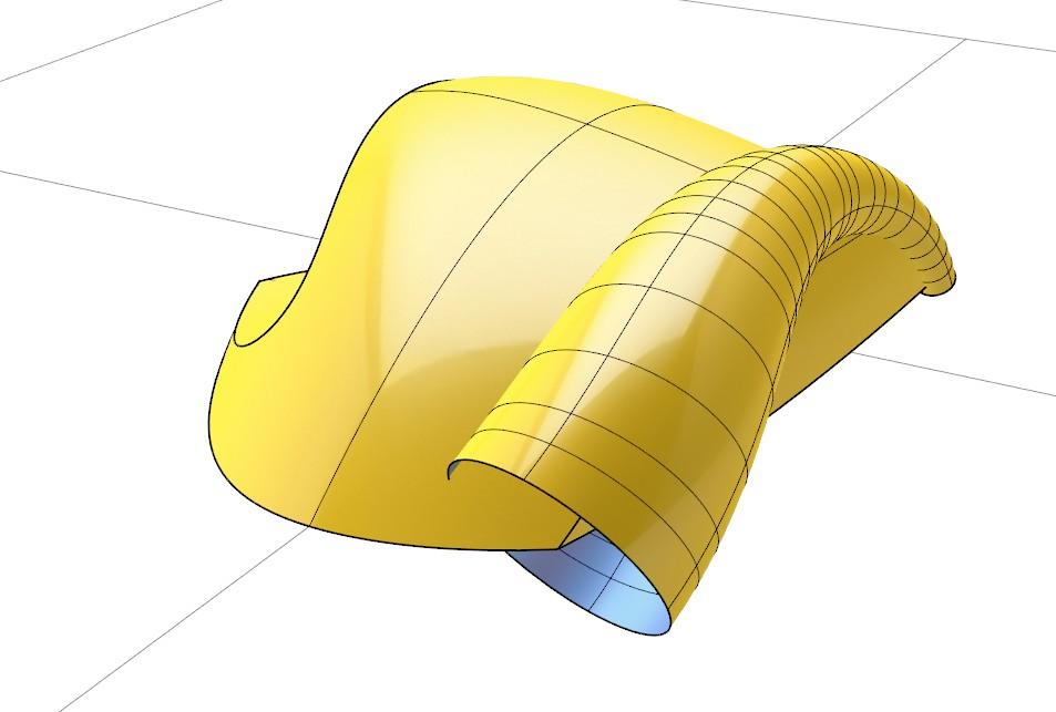 As you see on the previous picture, the pipe does not extend beyond the edges of the mouse polysurface.