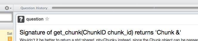 Chunk: Pointer vs Reference std::vector<chunk> might re-locate the memory where a Chunk lives on, e.g. push_back().