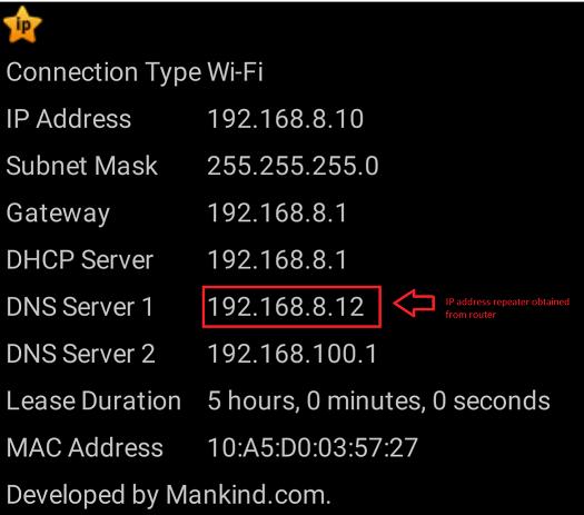 Android: 17 ENGLISH The easiest way to show your network configuration in Android is by downloading and installing Ipconfig in the Google Play Store. 1. After you have installed this app, open it and the following screen will be shown.