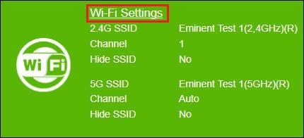 20 ENGLISH 3. Select Wi-Fi settings from the Wi-Fi menu.