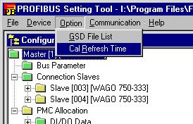 3.OPERATION PROFIBUS SETTING TOOL B-64174EN/01 3.2.16 Refresh Time (Calculation) Screen This subsection describes the Refresh Time (Calculation) screen.