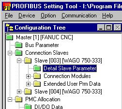 3.OPERATION PROFIBUS SETTING TOOL B-64174EN/01 3.2.12 Detail Slave Parameter Screen This subsection describes the Detail Slave Parameter screen.