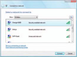 installing your Flybox 4 set up a WiFi connection (Windows Vista) 1 Go to Wireless network connection, click on the right button of