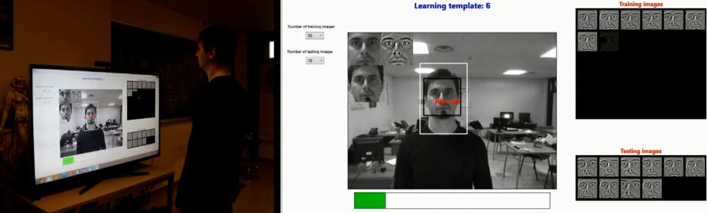 Face Re-Identification for Digital Signage Applications 5 Fig. 2. The developed face re-identification engine in action. to the time occurred from the previously seen customer.