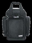 The bag has a special compartment for headphone or microphone, four (4) external compartments to securely store USB sticks,