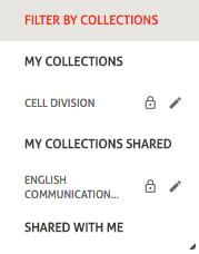 51 24 C List and manage collections All your collections appear in the Collections menu located in your eportfolio s Manager page.