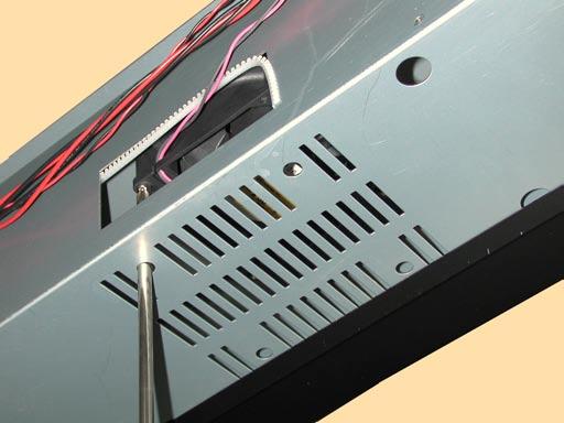 Vacuum fan Relay connector () Use a long screwdriver to remove the two ML5 binding head screws holding the vacuum fan as