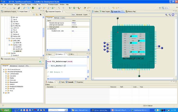 Component development environment Allows user-specific hardware-independent embedded components to be created Processor Expert: Eclipse Plug-in and CodeWarrior Integration CPU, on-chip peripherals,