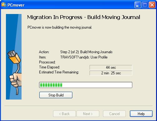 the new PC. During migration, PCmover will put each file into the corresponding folder on the new PC.