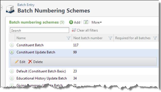 chapter 2: BATCH OVERVI EW Mark a Batch Template as Inactive or Active 30 In Batch entry, before you create and manage batches, we recommend you work with the following batch configuration tasks to