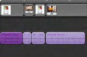 Recording Your Podcast 1. Click on the Male or Female silhouette in the Voice track. 2. Click the record button. Say your comments. Press the space bar when done. 3.