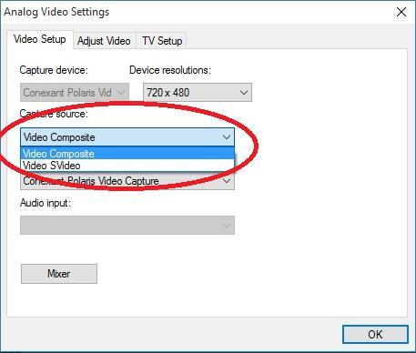 Choose video format and location of recorded files.
