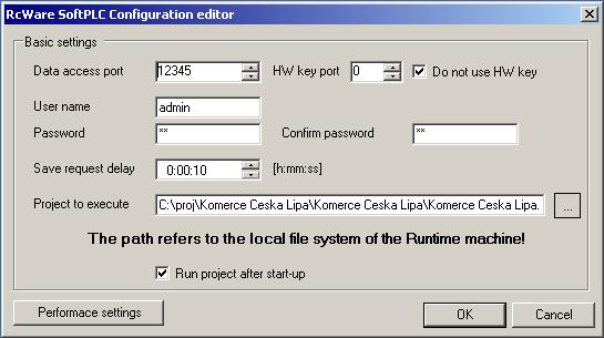 licact - activation file to be copied to the runtime directory It is recommended to save the activation file for case of reinstallation of the operating system etc.
