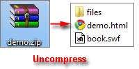 2. This output type is for compressing the created files into an integral ZIP package which can be sending out as
