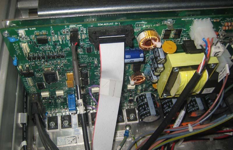 Faulty communication cable between the Translator Board and FitCPU. Faulty communication cable between the FitCPU and Display. Recycle Power 1. Turn the treadmill of by the on/off switch.