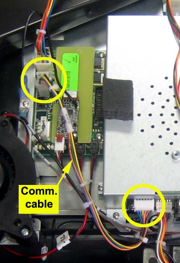 Fig. 3 Fig. 4 3. Check the display comm. cable (715-3783) connections between the FitCPU (J3) and the Embedded Screen (JP6). a. Disconnect and reconnect to ensure there is a firm connection.