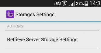 This is the preferred mode of setting up as your administrator may have already pre-configured your storage(s)