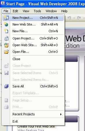 1 Khởi động Visual Studio 2008 hoặc Visual Web Developer 2008 (hình 1) 3.