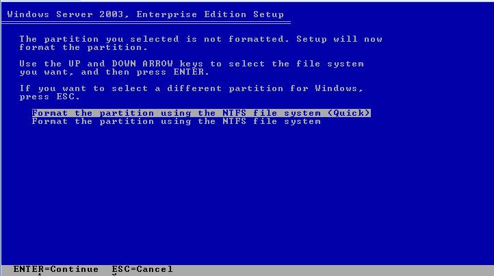 This will leave adequate space on the disk for installations of other media. A partition confirmation windows appears. 19.